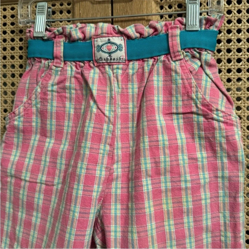 VINTAGE OshKosh B’Gosh Pink Plaid Pants